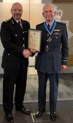 20 March 2023 - Chief Constable Rod Hansen receives a High Sheriff's Award for exemplary leadership in difficult times