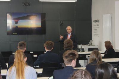 23 March 2023 - Final engagement, a visit to The King's School, Gloucester, to talk to and engage in discussion with members of the Sixth Form, a very bright group of youngsters.