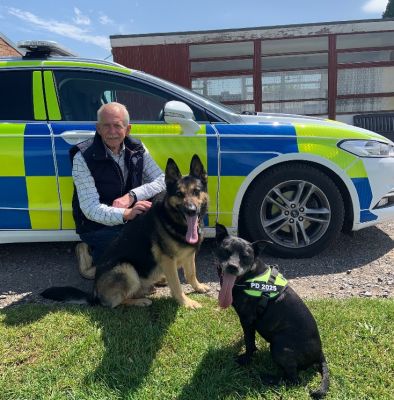 17 May 2022 – With PDs Quest & Stella, looking gentle and friendly, but one word from PC Todd their handler and.....I shall leave you to work out the next bit