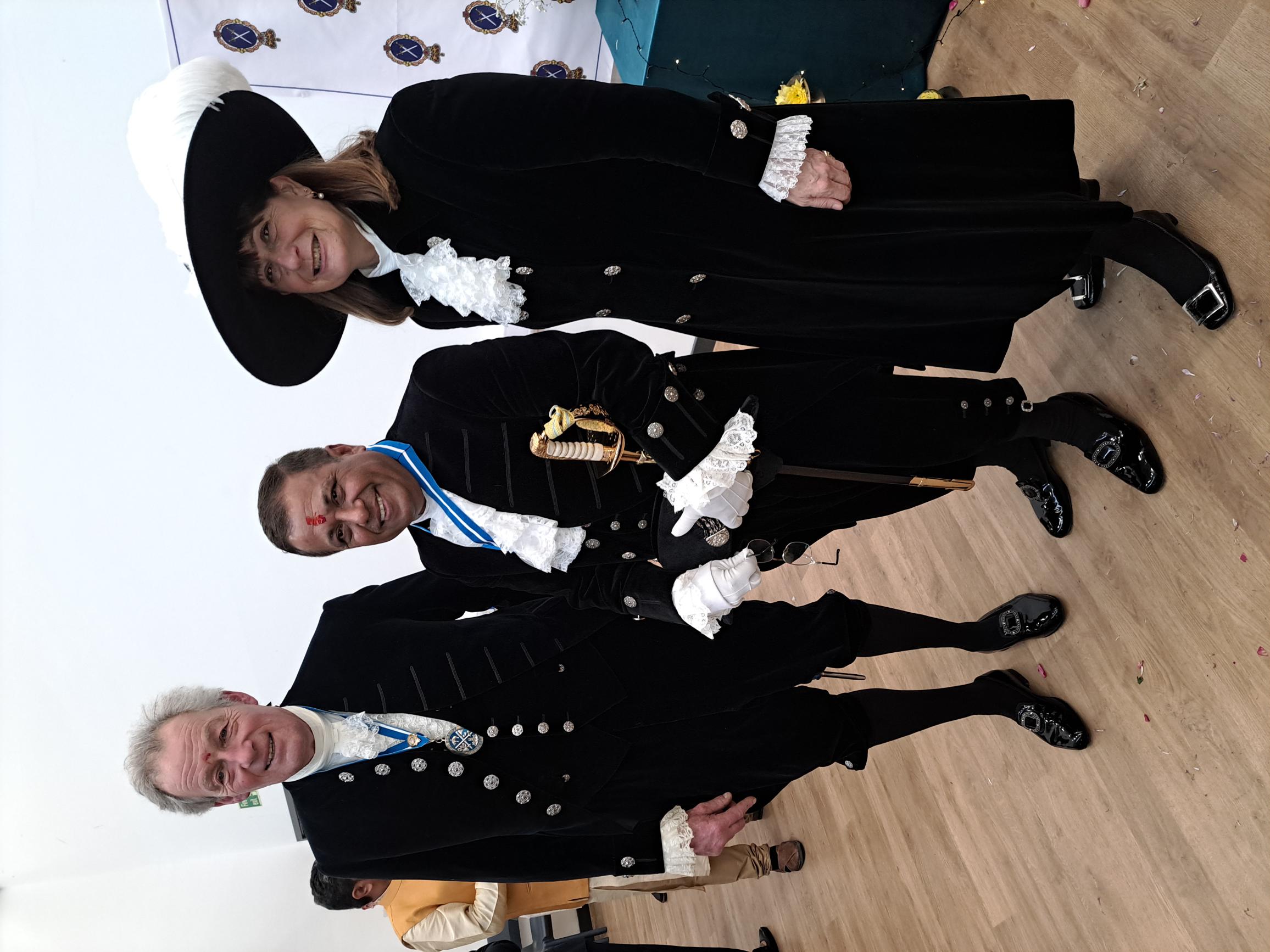 March 31st High Sheriffs of Gloucestershire, Wiltshire and Hampshire at the service to mark the start of Pradeep Bhardwaj's term for Wiltshire.