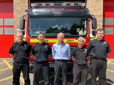 14 July 2022 – Visit to White Watch, Stroud Fire Station, GFRS.