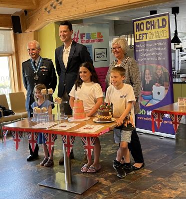 16 July 2022 – Judging the Jubilee Pudding Competition, along with Alex Chalk MP and Councillor Sandra Holliday, Mayor of Cheltenham.