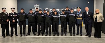26 November 2022 – Graduation of Gloucestershire's first Volunteer Police Community Support Officers, Sabrina Centre.