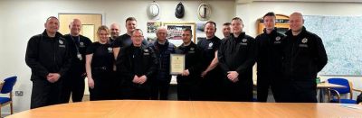 9 March 2023 – Last visit to Dursley Retained firefighters to present a well deserved High Sheriff’s Award.  These are simply magnificent people.