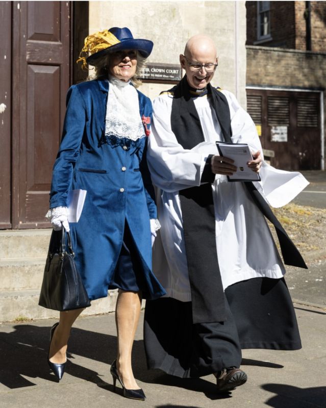 Julie and her Chaplain Rod Paterson