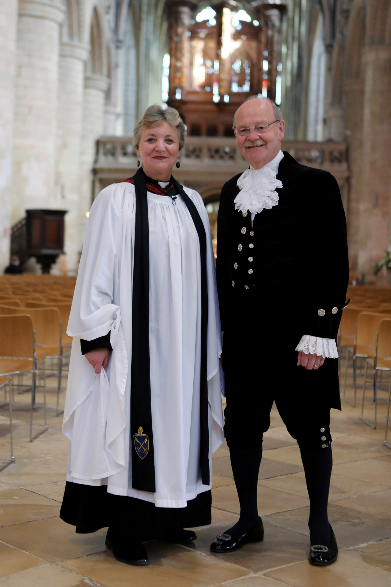 Mark with Rev Canon Nikki Arthy, his Chaplain