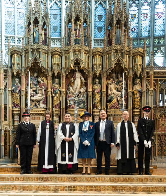 Yas (Cadet), Bishop Rachel, Andrew (Dean of Goucester), Julie, Bernard Kent, Rod Paterson, Chris (Cadet)