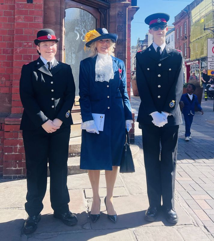 Julie with her Police Cadets Yas and Chris